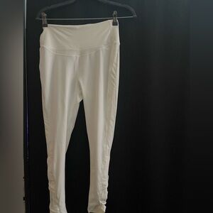 Free People white active leggings